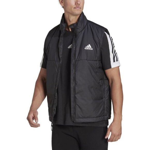 Adidas BSC 3-Stripes Outdoor Insulated Vest Men's Size Medium HI0945 - Picture 5 of 8